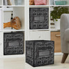 Music Notes Black Storage Cube