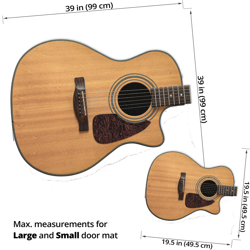 Guitar Shape Door Mat