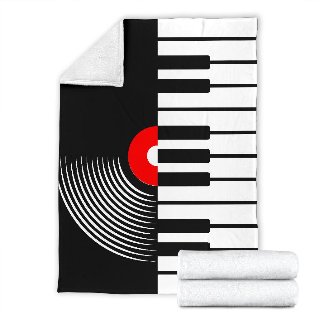 Piano Keys Vinyl Premium Blanket