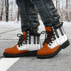 Piano Keys Leather Boots