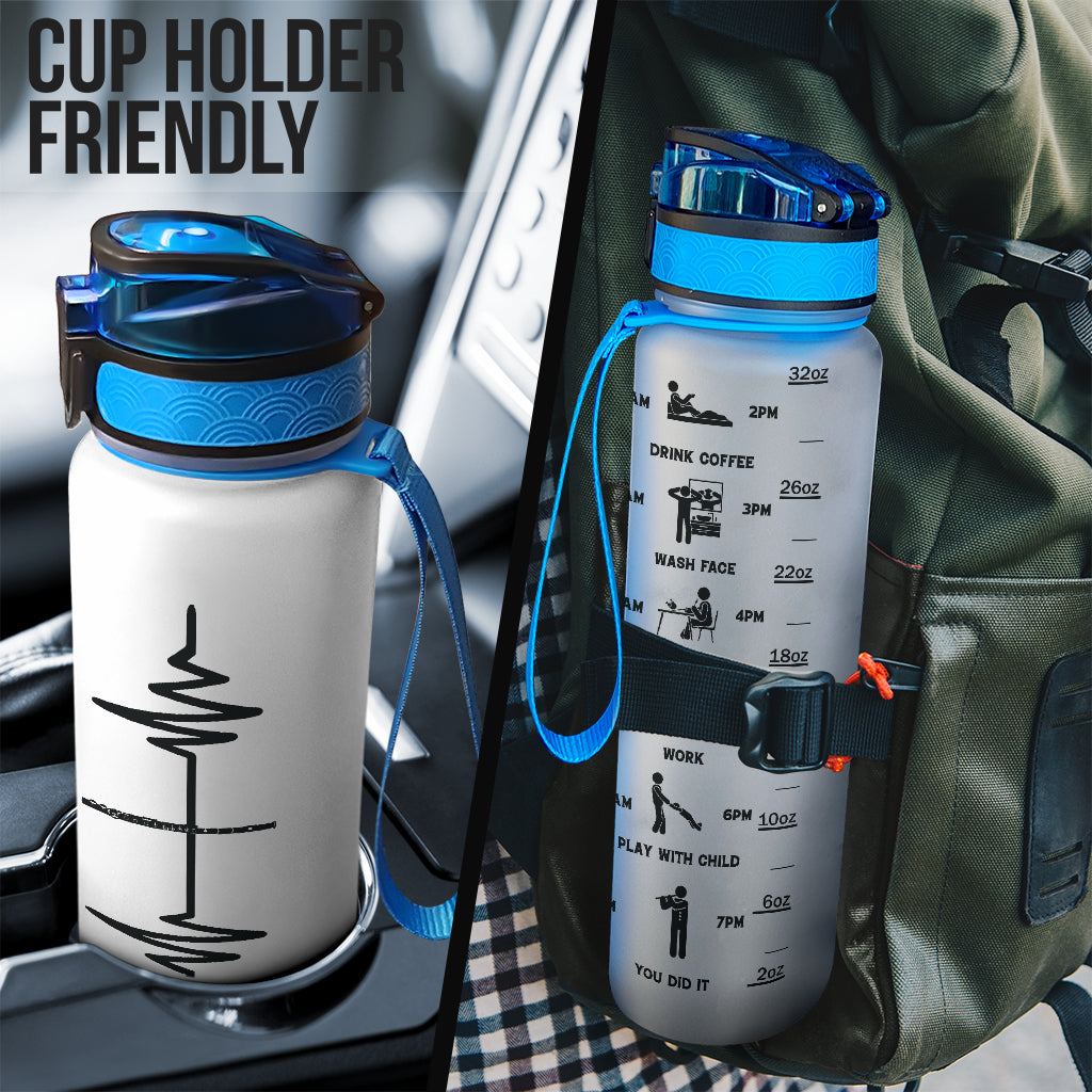 Flute Heartbeat Hydro Tracking Bottle