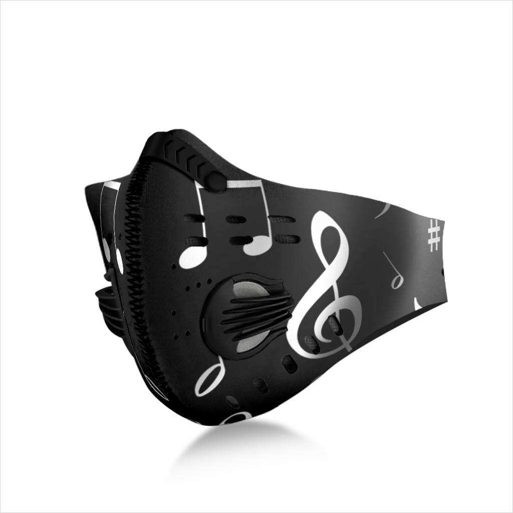 Music Notes Premium Face Mask