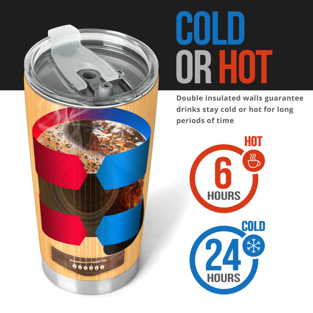 Awesome Wood Guitar Tumbler