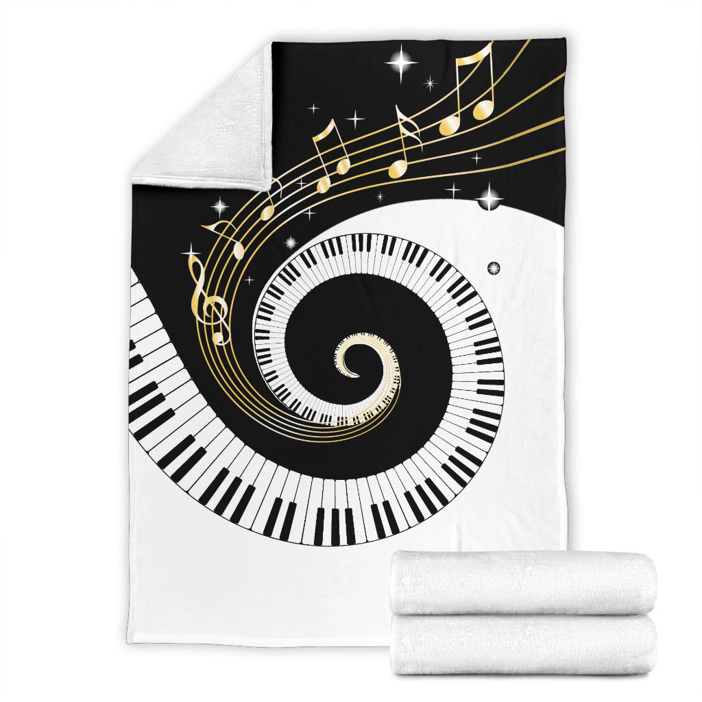Piano Art Music Premium Blanket