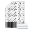 Musical Notes And Piano Art Premium Blanket