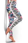 Piano Floral Women's Leggigns