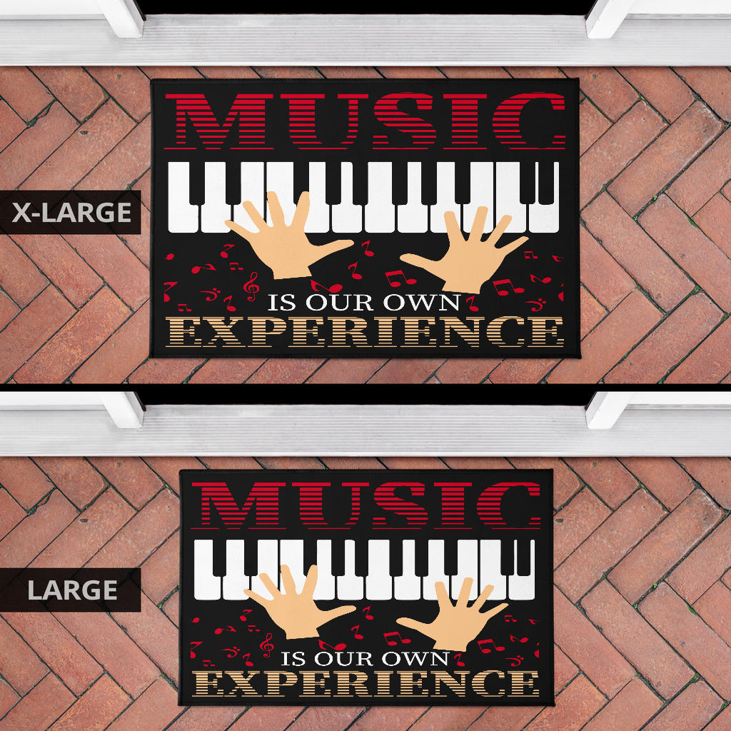 Music Is Experience Door Mat