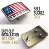Stunning American Flag Piano Key Belt Buckle