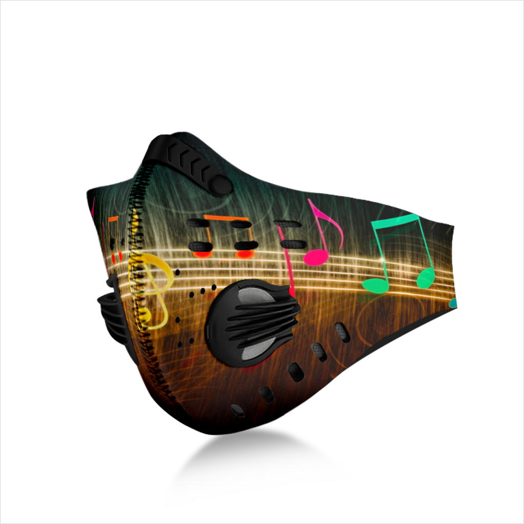 Awesome Music Notes Premium Face Mask