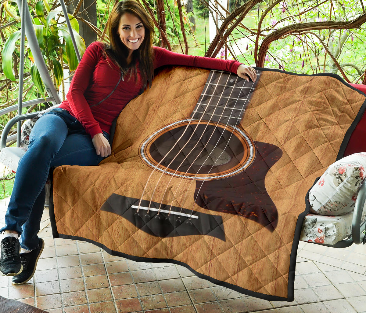Wood Guitar Premium Quilt