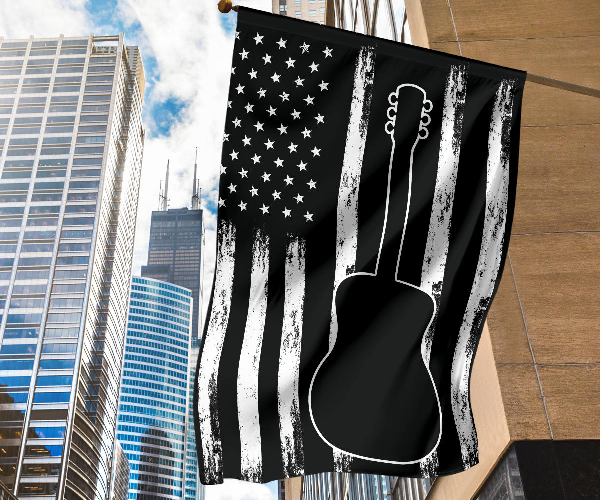 Guitar American Flag