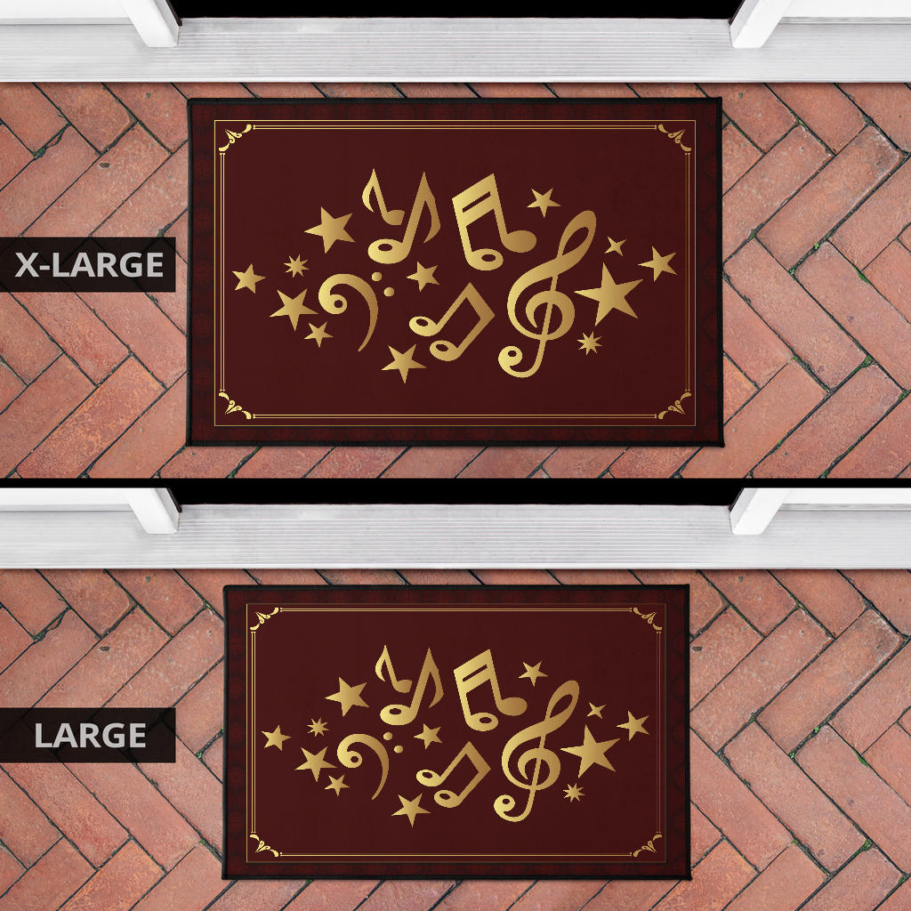 Music Notes Door Mat