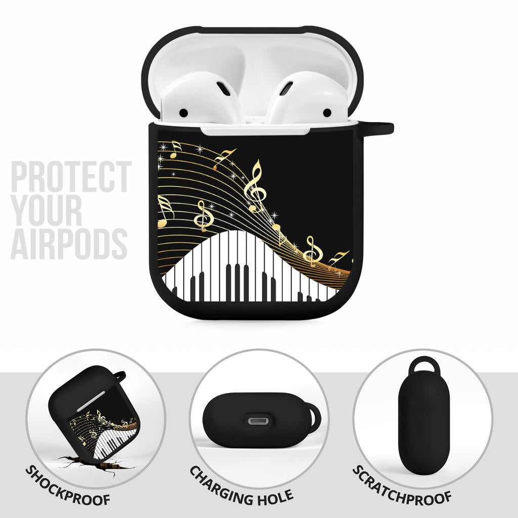 Piano Music Notes AirPods Case Cover