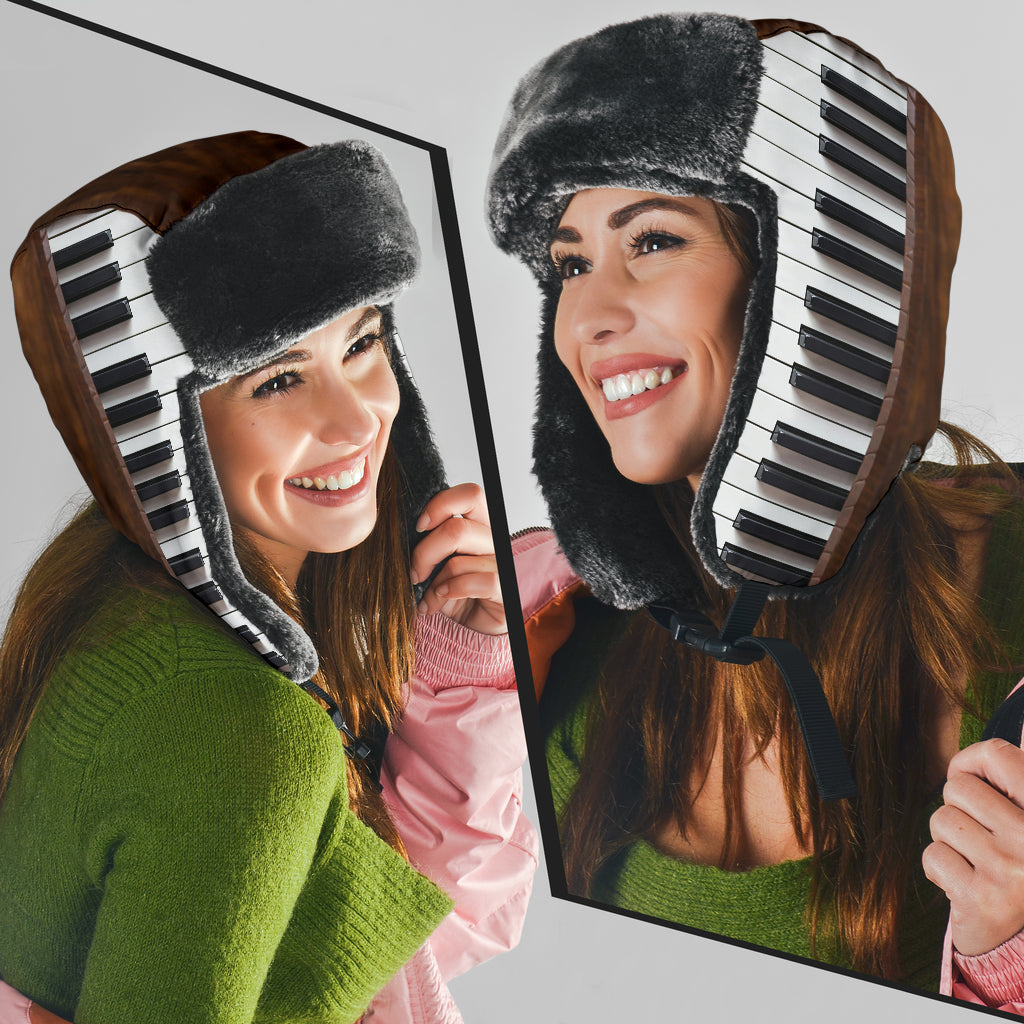 Piano Keys Trapper Hat