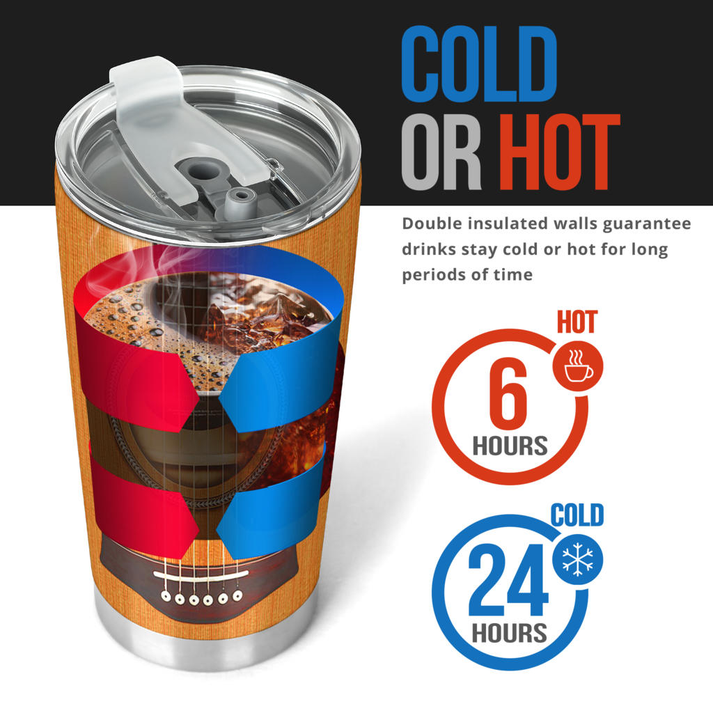 Wooden Guitar Tumbler