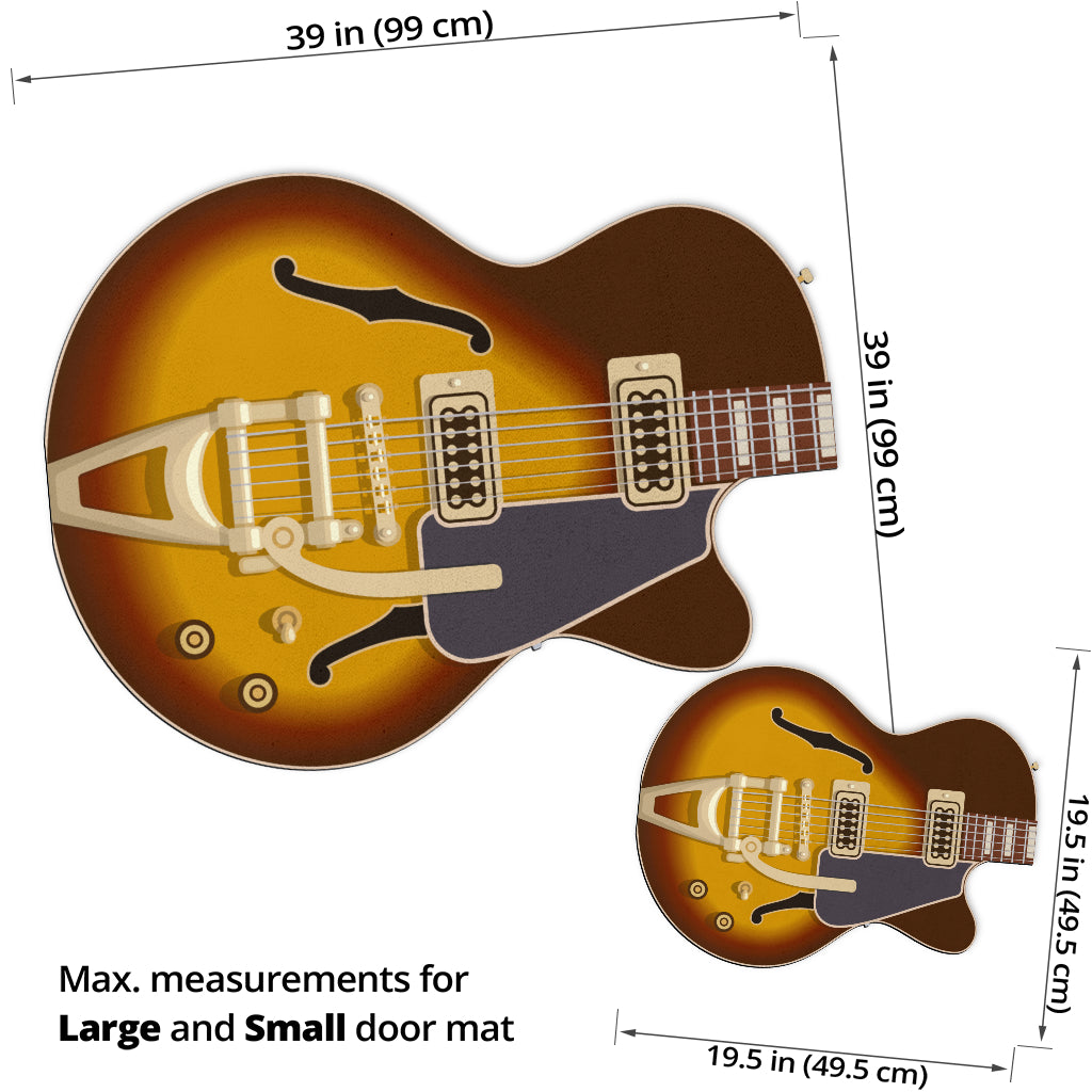 Semi Acoustic Guitar Door Mat