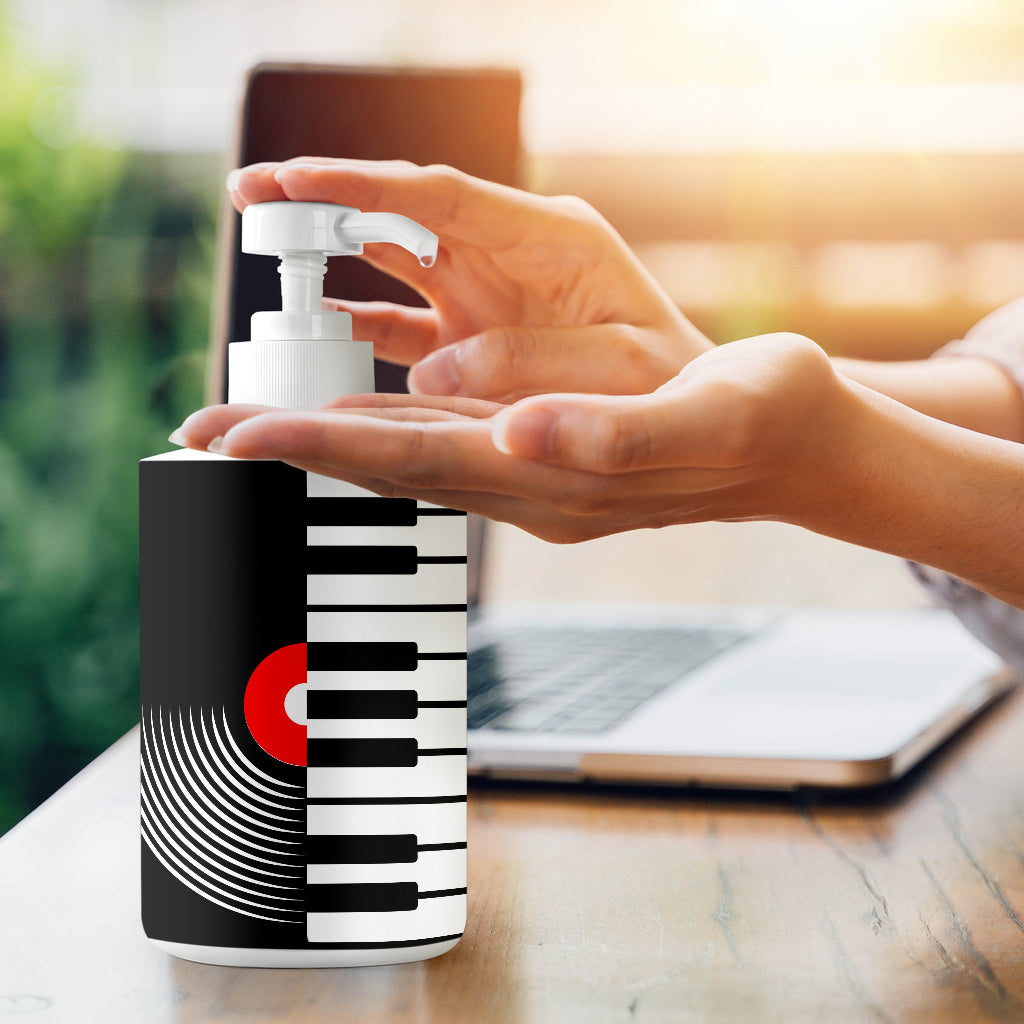 Piano Keys Vinyl Sanitizer Bottle