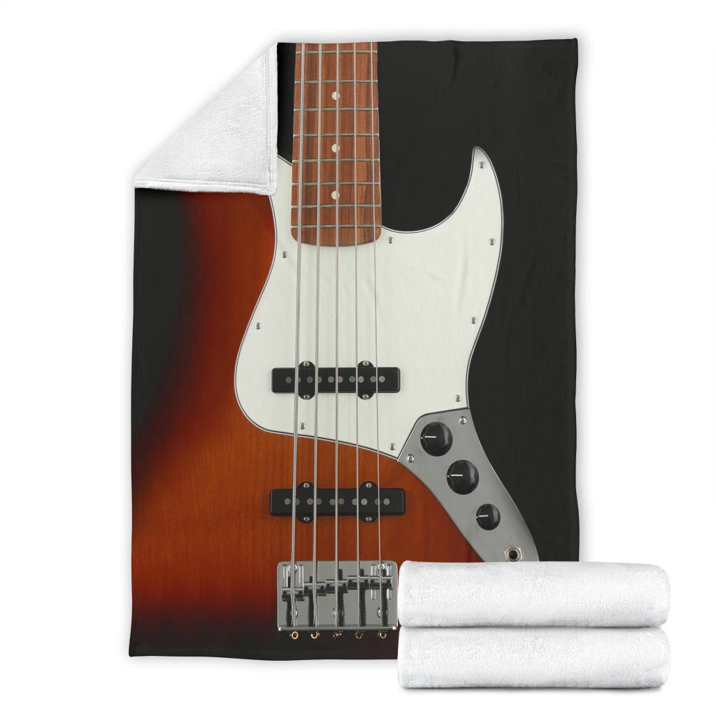 Bass Guitar Premium Blanket