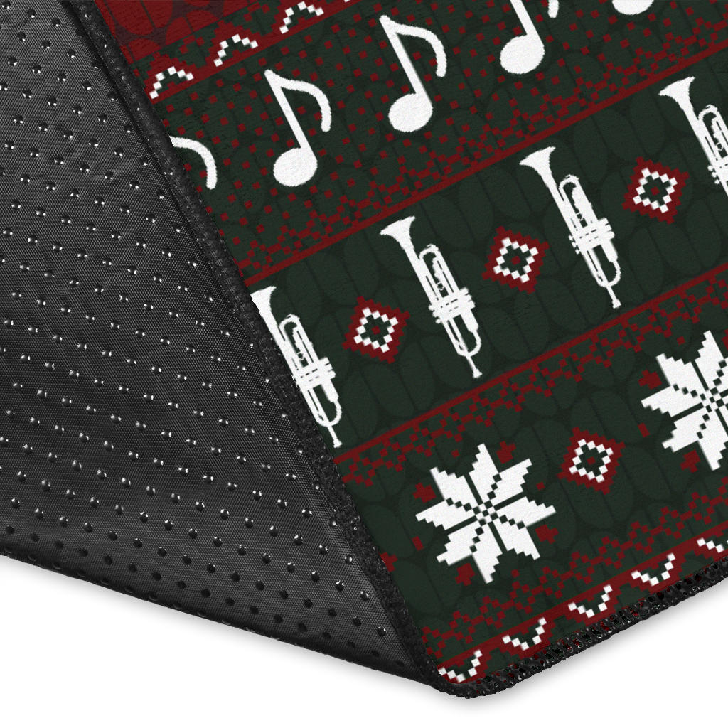 Trumpet Christmas Area Rug