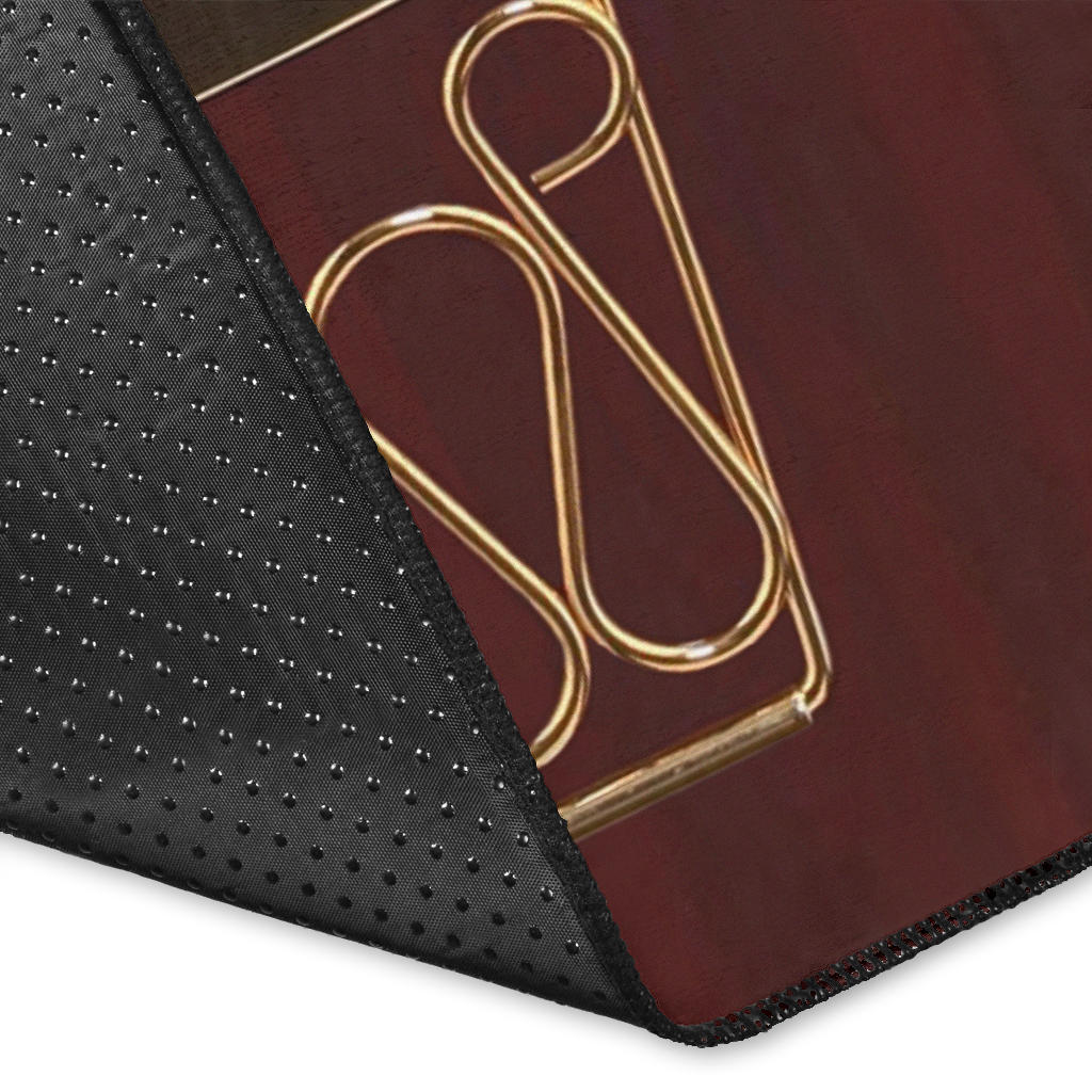 Red Electric Guitar Area Rug