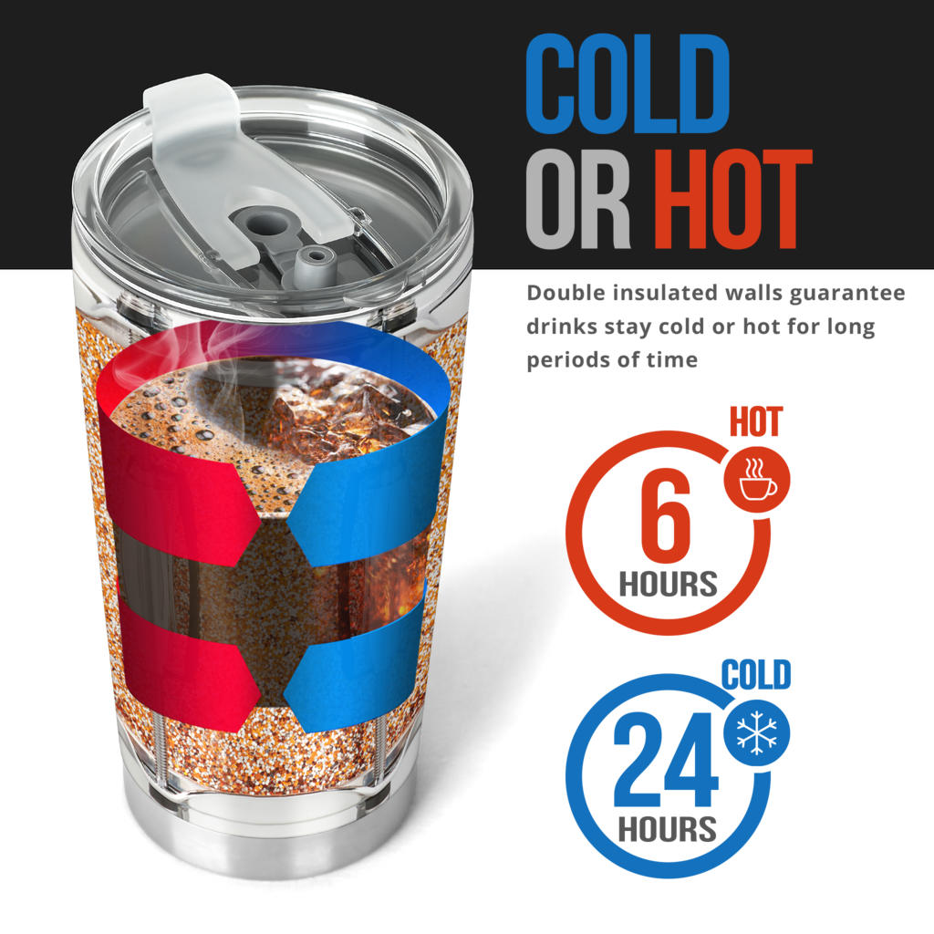 Sparkle Snare Drum Tumbler