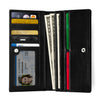 Piano Keys Fur Leather Wallet