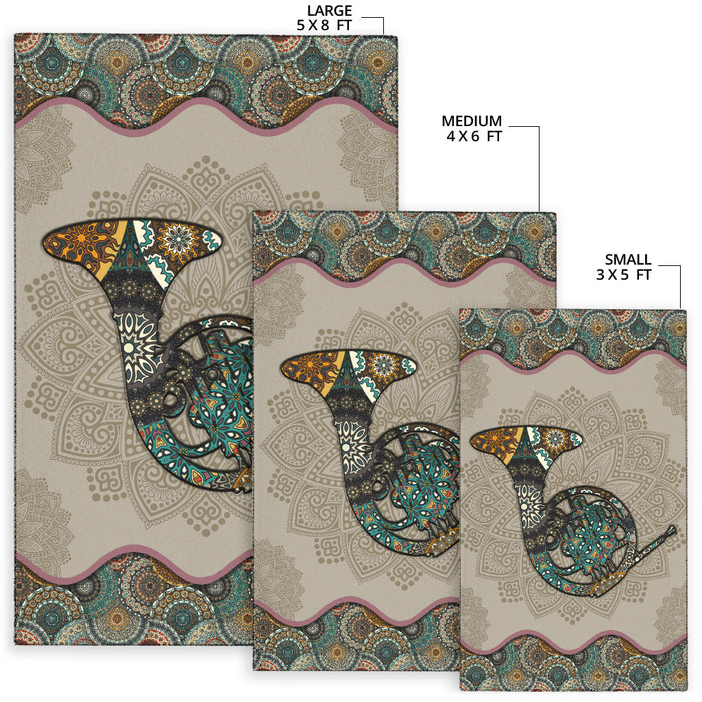 Horn Mandala Area Rug