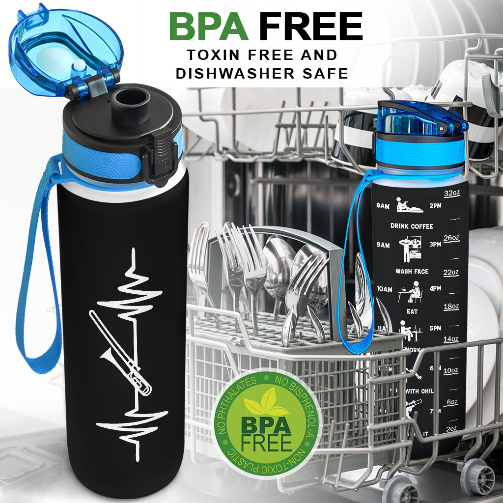 Trombone Heartbeat Hydro Tracking Bottle