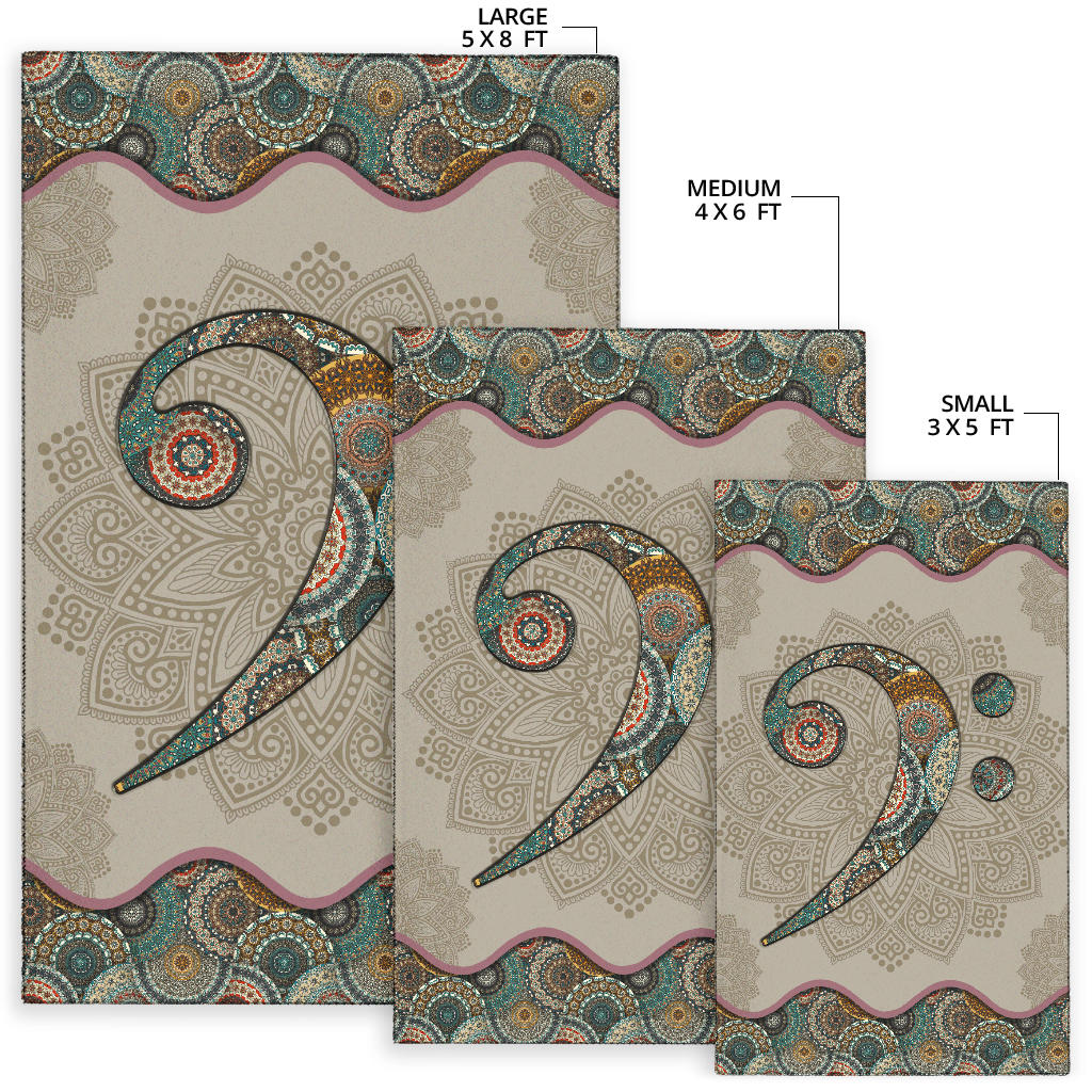 Bass Clef Area Rug
