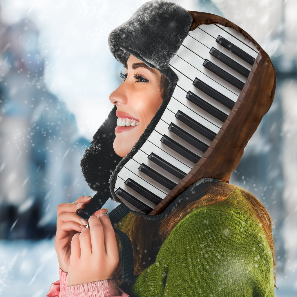 Piano Keys Trapper Hat