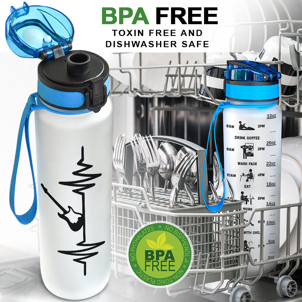 Guitar Heartbeat Hydro Tracking Bottle - { shop_name }} - Review