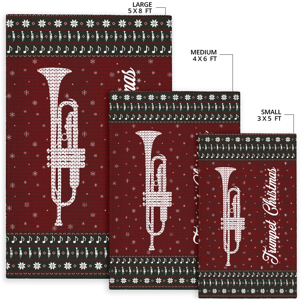 Trumpet Christmas Area Rug