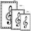 Piano Keys Treble Clef Rug