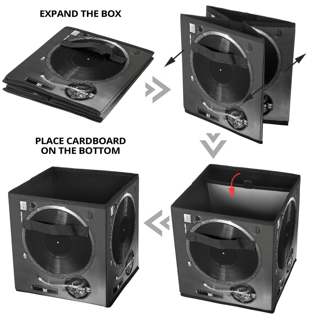 Vinyl Record Storage Cube