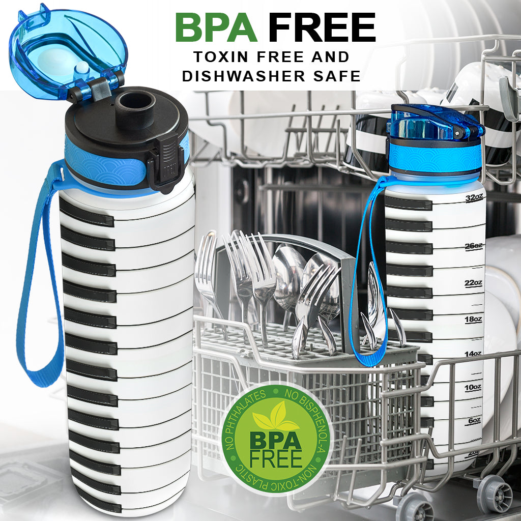 Piano Keys Hydro Tracking Bottle - { shop_name }} - Review