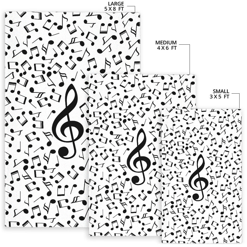 Musical Notes Area Rug