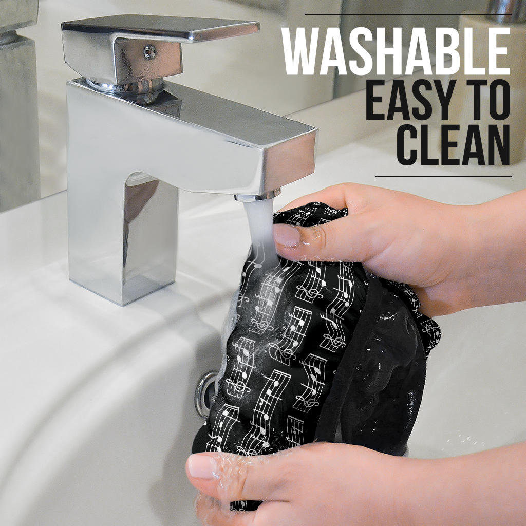 Music Notes Black Wheel Cover