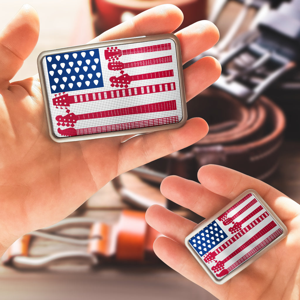 American Flag Guitar Belt Buckle - { shop_name }} - Review