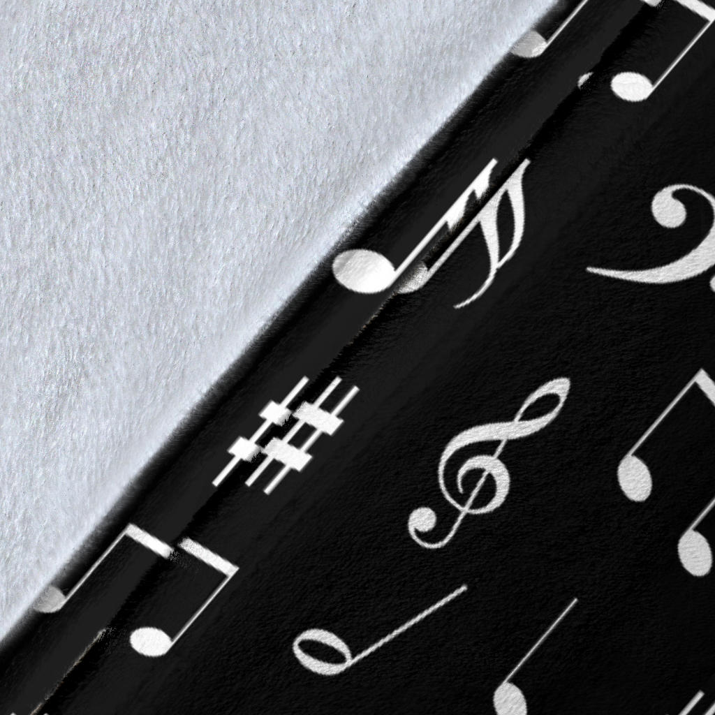 Music Notes And Piano Art Premium Blanket
