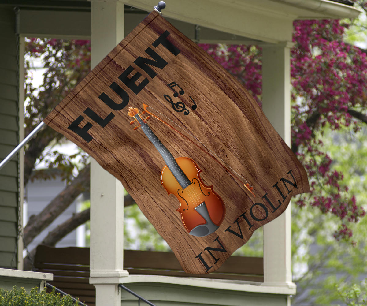 Fluent In Violin Flag