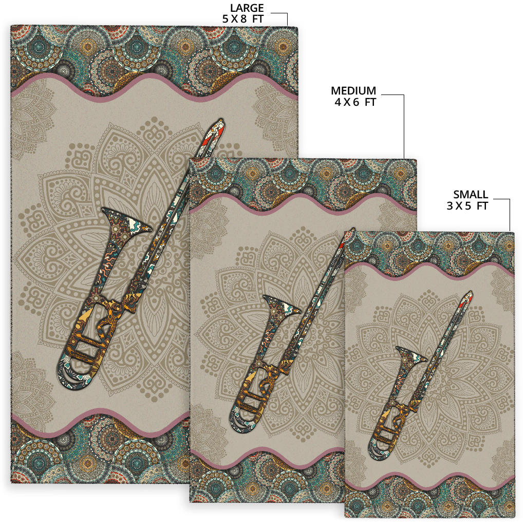 Trombone Mandala Area Rug