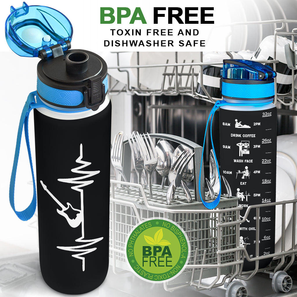 Guitar Heartbeat Hydro Tracking Bottle - { shop_name }} - Review