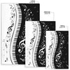 Piano Keys With Musical Notes Area Rug