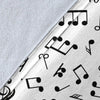 Piano Keys & Music Notes Premium Blanket