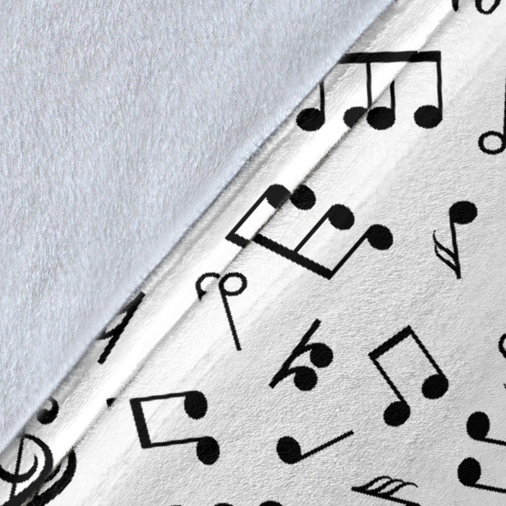 Piano Keys & Music Notes Premium Blanket