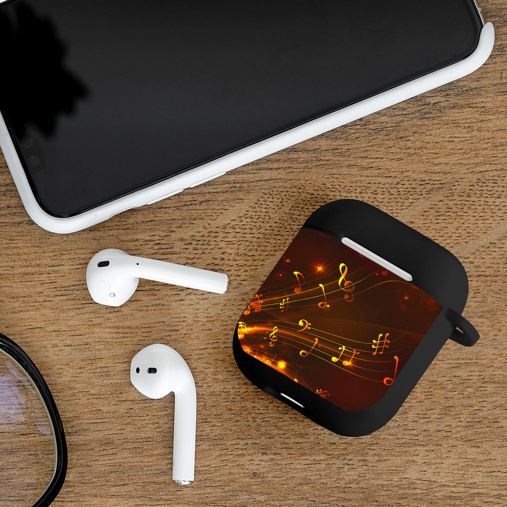 Music Notes Floating AirPods Case