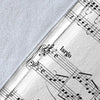 Sheet Musical Notes Blanket