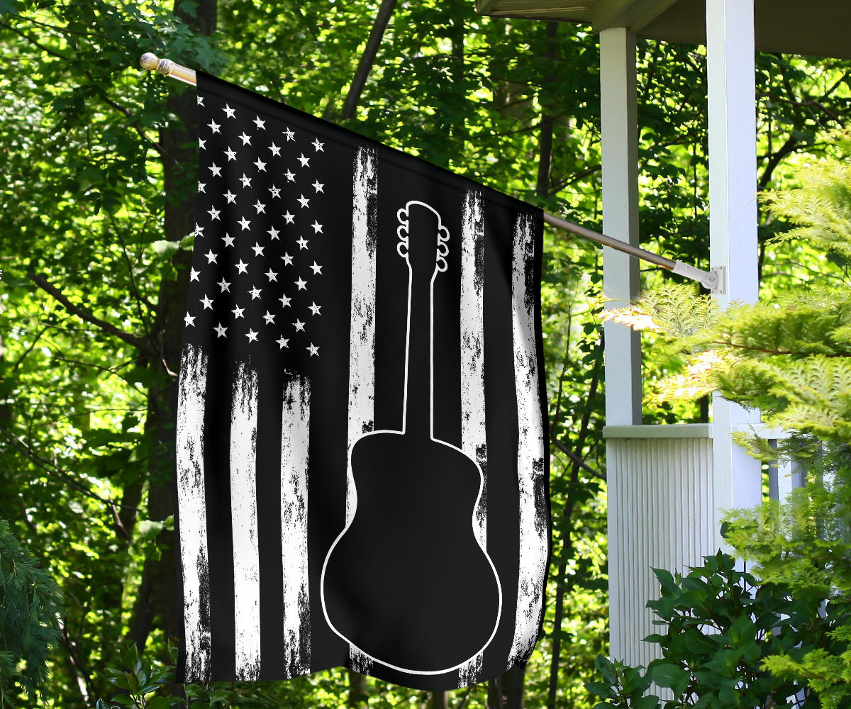 Guitar American Flag