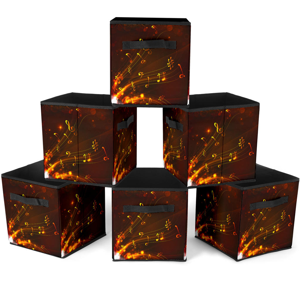 Music Notes Floating Storage Cube