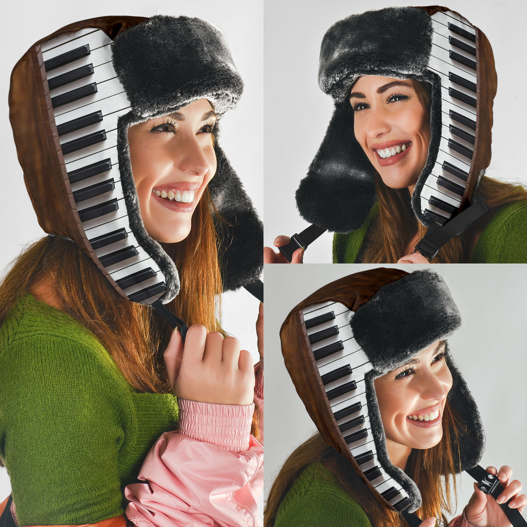 Piano Keys Trapper Hat